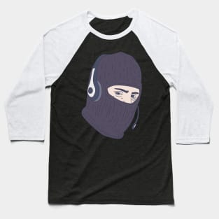 Scam Caller - Ski Mask - Vishing Baseball T-Shirt